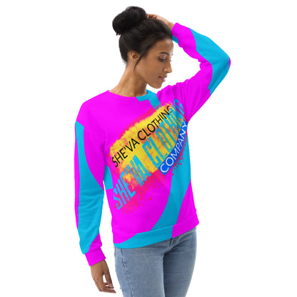 She'va Women's 80's Rainbow-2 Sweatshirt