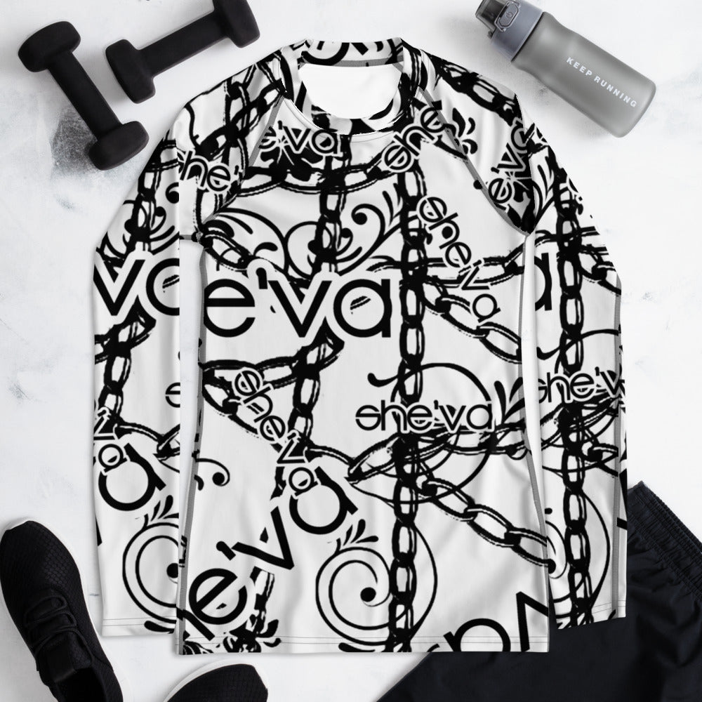 She'va Rash Guard / Long Sleeve Active Stretch Tee (chains)