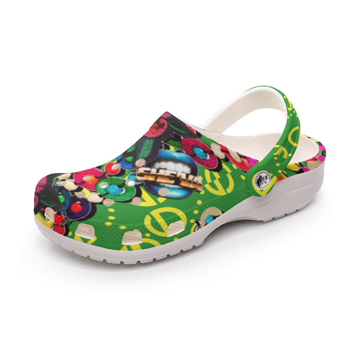 She'va Women's Lip Service ILIVE Clogs (Green/Rose/Blue)