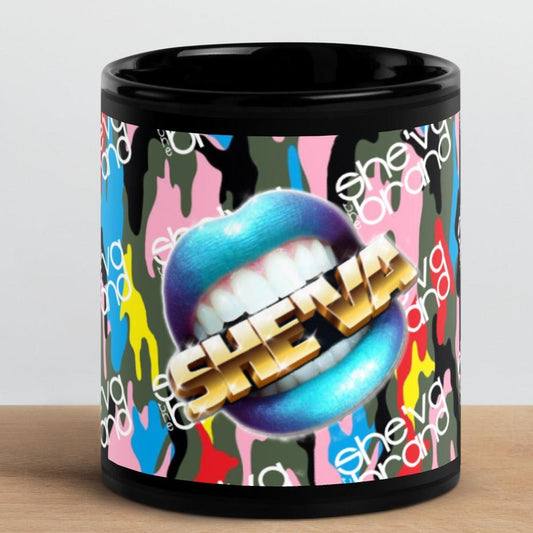 Lip Service Black Glossy Mug 11 & 15oz.