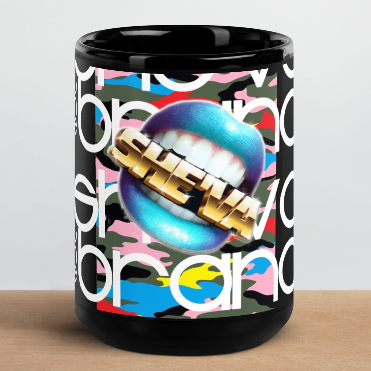 Lip Service Black Glossy Mug 11 & 15oz.
