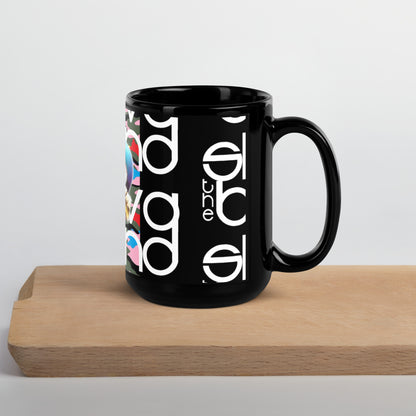 Lip Service Black Glossy Mug 11 & 15oz.