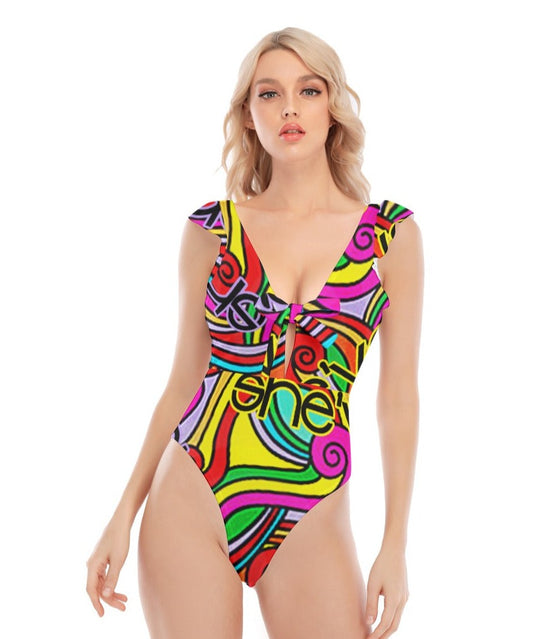 She'va Her Ruffle One-piece Swimsuit (col)