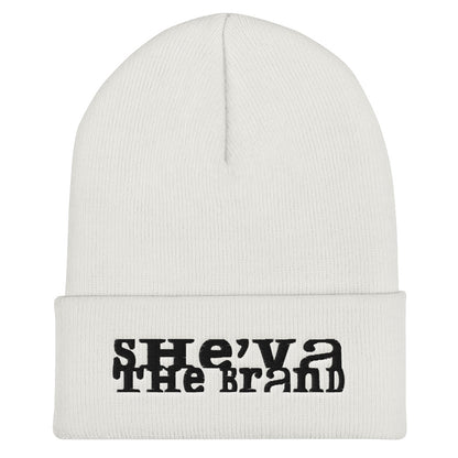 She'va Embroidered Stamped logo Cuffed Beanie (black)