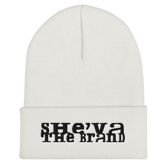 She'va Embroidered Stamped logo Cuffed Beanie (black)