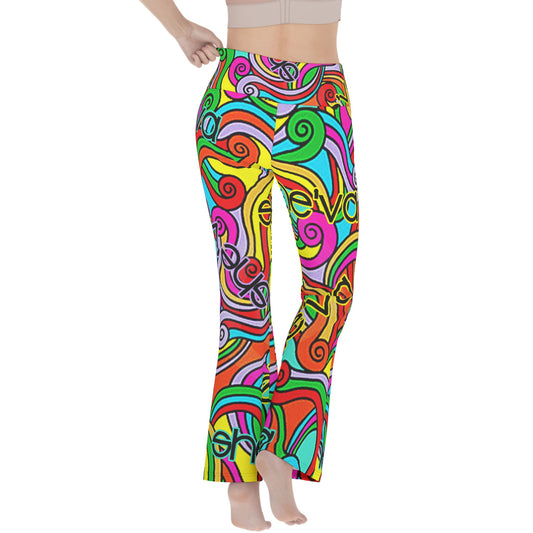 She'va Colorful Women's Flare Yoga Pants