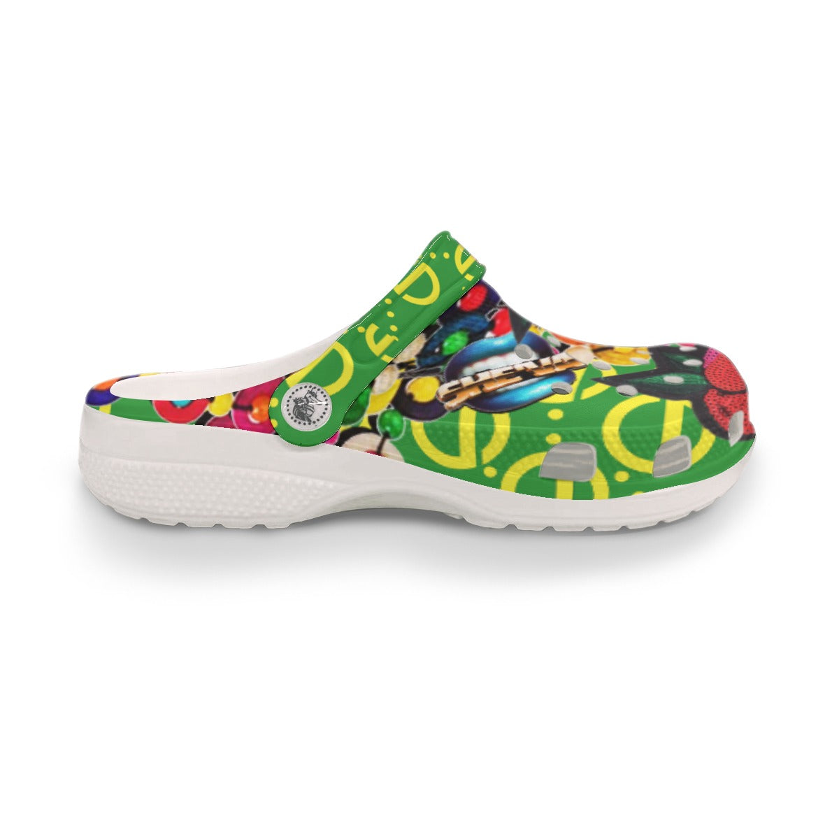 She'va Women's Lip Service ILIVE Clogs (Green/Rose/Blue)