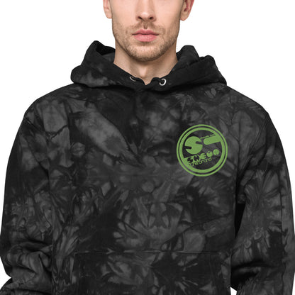 She'va Logo Champion tie-dye hoodie (green)