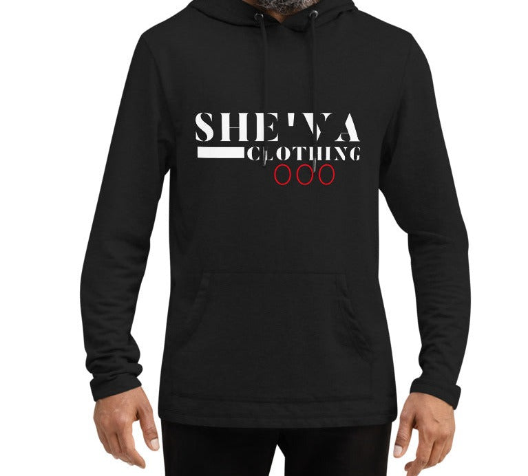 She'va Men's Triple 0 Lightweight Hoodie (white/red/center)