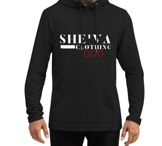 She'va Men's Triple 0 Lightweight Hoodie (white/red/center)