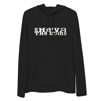 She'va Long Stamped Lightweight Hoodie (white)