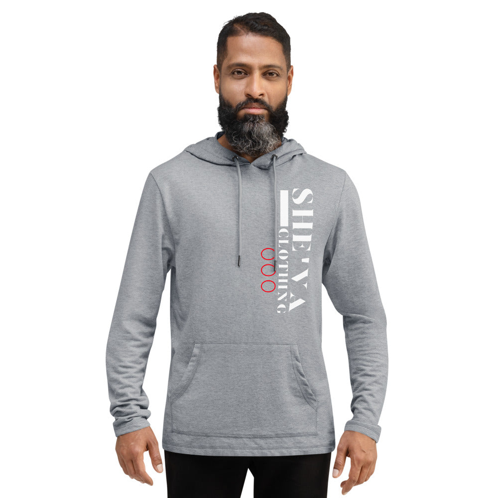 She'va Men's Triple 0 Lightweight Hoodie Flipped (white/red)