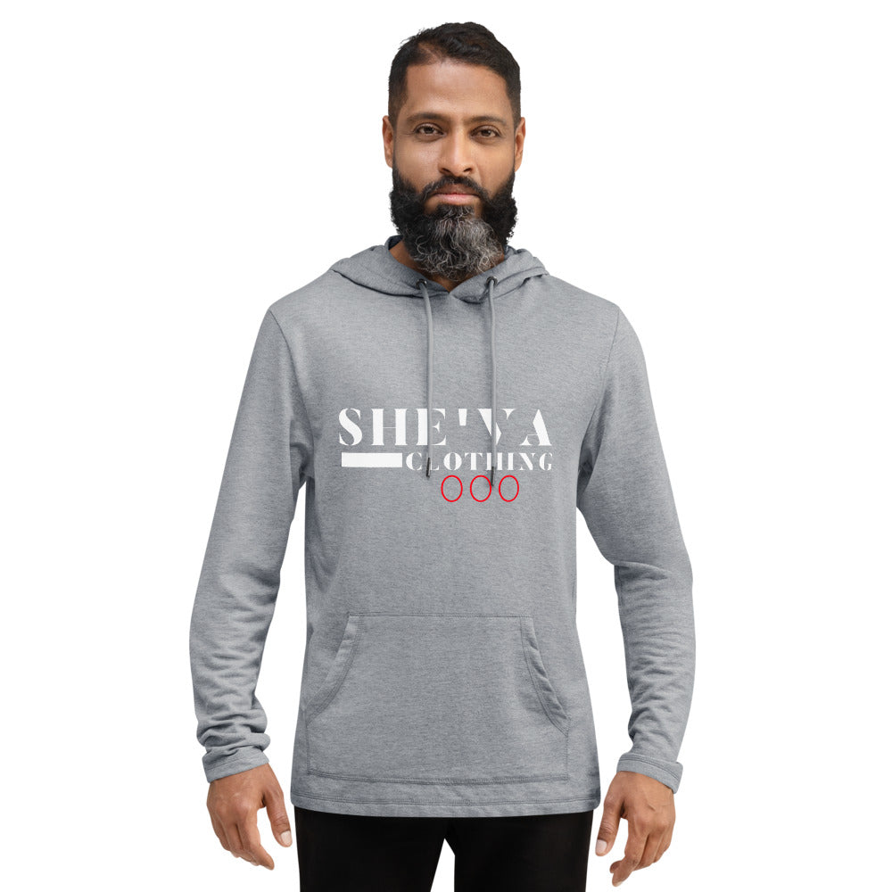 She'va Men's Triple 0 Lightweight Hoodie (white/red/center)