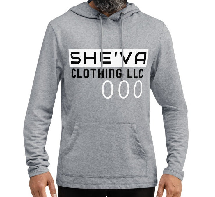 She'va Men's Triple 0 Lightweight Hoodie (white/black/center)