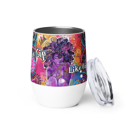 Conceited Queen Wine tumbler (pur/fusc)