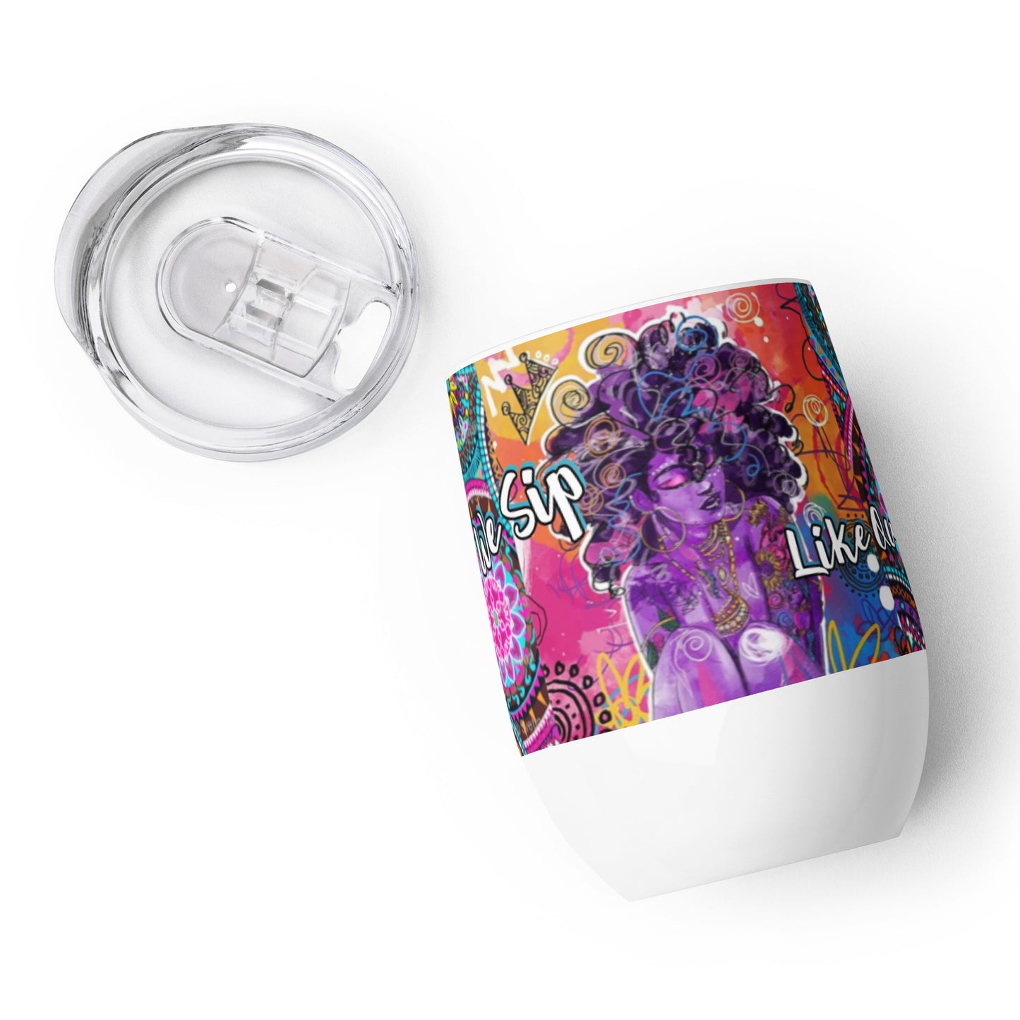 Conceited Queen Wine tumbler (pur/fusc)