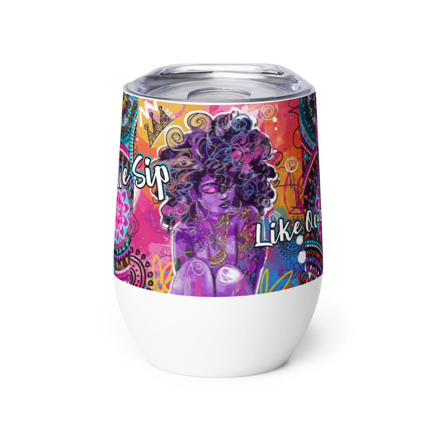 Conceited Queen Wine tumbler (pur/fusc)