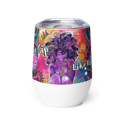 Conceited Queen Wine tumbler (pur/fusc)