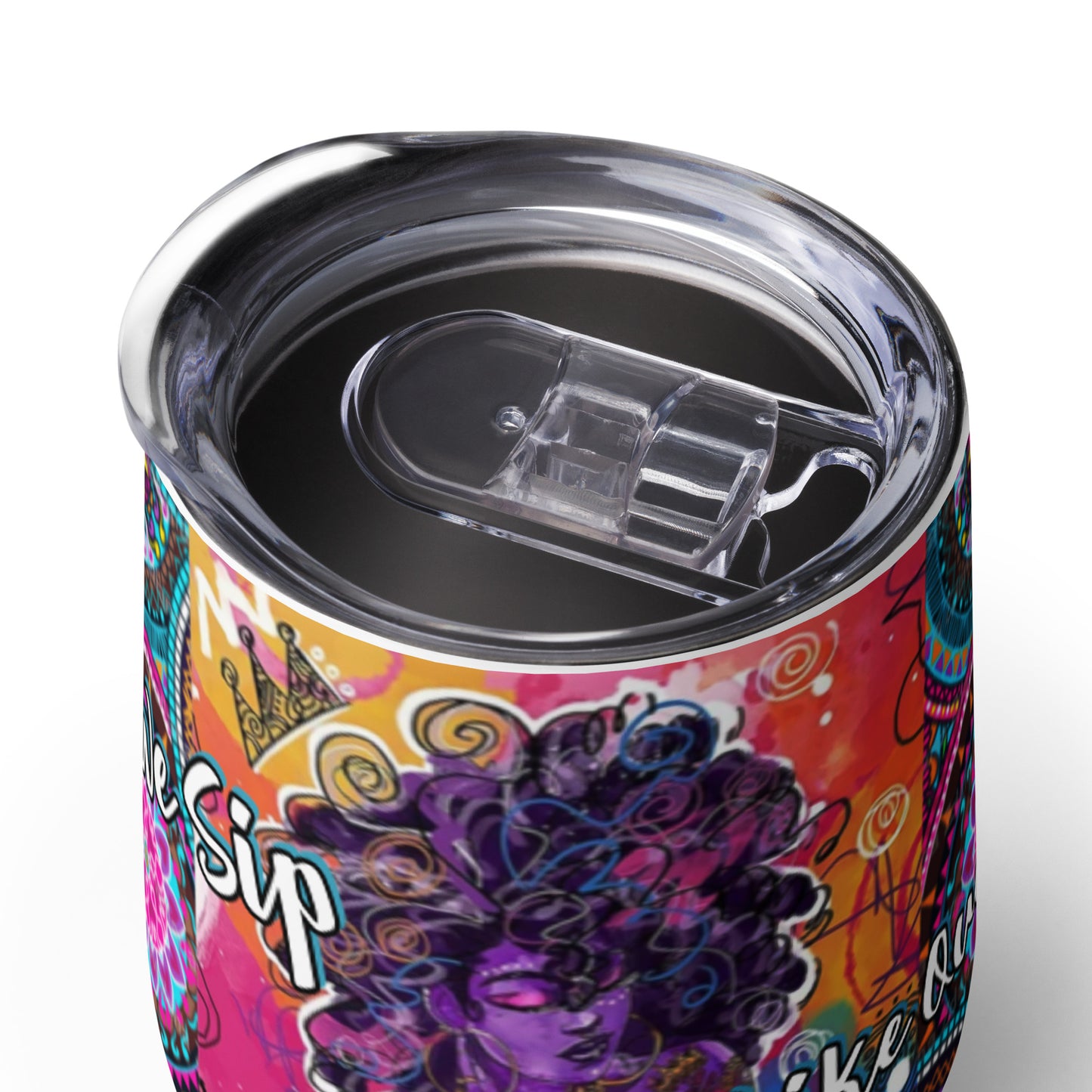 Conceited Queen Wine tumbler (pur/fusc)