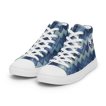 She'va high top canvas shoes (zig-zag)