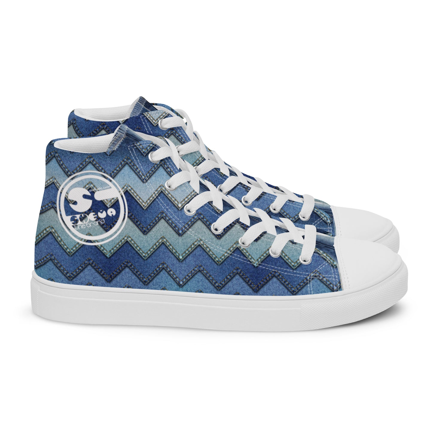 She'va high top canvas shoes (zig-zag)