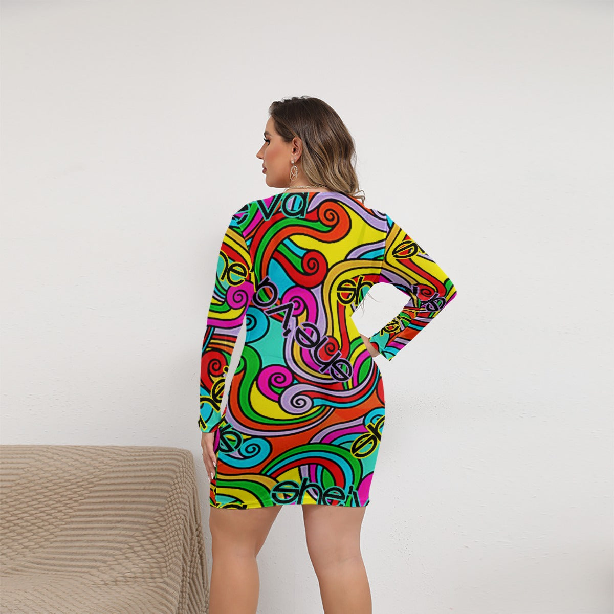 She'va Swim Sexy Mesh Dress (Plus Size) (col)